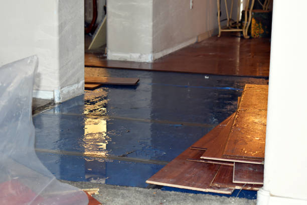 Professional Water Damage Restoration technician working in Sayville, NY